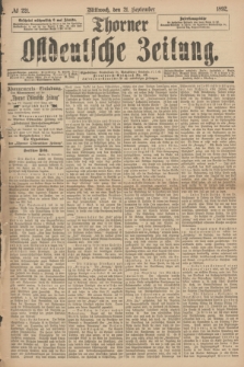 Thorner Ostdeutsche Zeitung. 1892, № 221 (21 September)