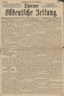 Thorner Ostdeutsche Zeitung. 1892, № 224 (24 September)