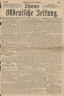 Thorner Ostdeutsche Zeitung. 1892, № 226 (27 September)