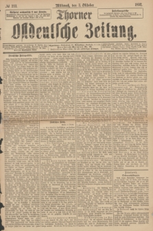Thorner Ostdeutsche Zeitung. 1892, № 233 (5 Oktober)