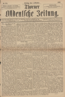 Thorner Ostdeutsche Zeitung. 1892, № 235 (7 Oktober)