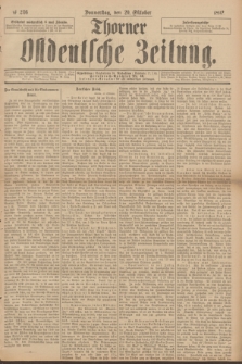 Thorner Ostdeutsche Zeitung. 1892, № 246 (20 Oktober) + dod.