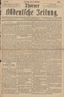 Thorner Ostdeutsche Zeitung. 1892, № 247 (21 Oktober)