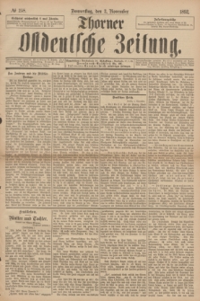 Thorner Ostdeutsche Zeitung. 1892, № 258 (3 November)