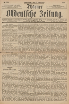 Thorner Ostdeutsche Zeitung. 1892, № 266 (12 November)