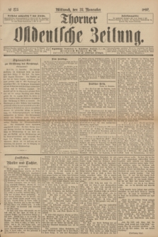 Thorner Ostdeutsche Zeitung. 1892, № 275 (23 November)