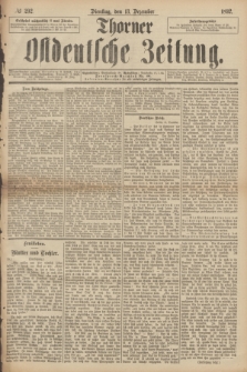 Thorner Ostdeutsche Zeitung. 1892, № 292 (13 Dezember)