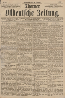 Thorner Ostdeutsche Zeitung. 1897, № 13 (16 Januar)