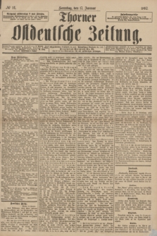 Thorner Ostdeutsche Zeitung. 1897, № 14 (17 Januar) + dod.