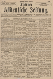 Thorner Ostdeutsche Zeitung. 1897, № 28 (3 Februar)