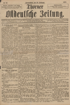 Thorner Ostdeutsche Zeitung. 1897, № 43 (20 Februar)