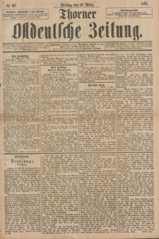 Thorner Ostdeutsche Zeitung. 1897, № 66 (19 März)
