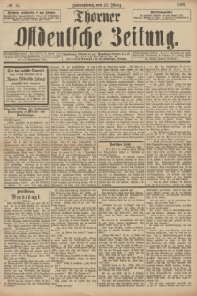Thorner Ostdeutsche Zeitung. 1897, № 73 (27 März)