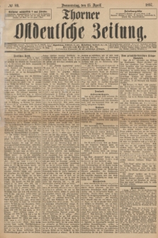 Thorner Ostdeutsche Zeitung. 1897, № 89 (15 April)