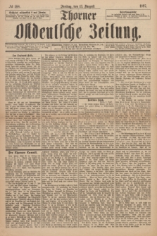 Thorner Ostdeutsche Zeitung. 1897, № 188 (13 August) + dod.