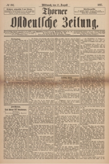 Thorner Ostdeutsche Zeitung. 1897, № 192 (18 August) + dod