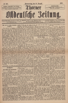 Thorner Ostdeutsche Zeitung. 1897, № 193 (19 August) + dod