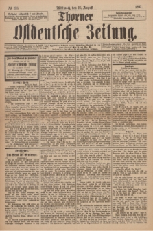 Thorner Ostdeutsche Zeitung. 1897, № 198 (25 August)