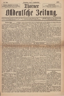 Thorner Ostdeutsche Zeitung. 1897, № 208 (5 September) + dod.
