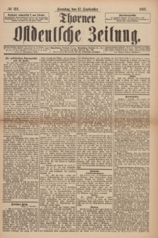 Thorner Ostdeutsche Zeitung. 1897, № 214 (12 September) + dod.