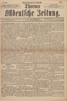Thorner Ostdeutsche Zeitung. 1897, № 223 (23 September)