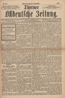 Thorner Ostdeutsche Zeitung. 1897, № 227 (28 September) + dod.