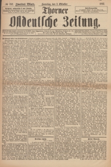 Thorner Ostdeutsche Zeitung. 1897, № 232 (3 Oktober) - Zweites Blatt