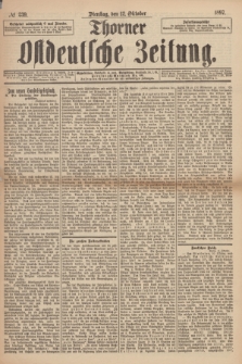 Thorner Ostdeutsche Zeitung. 1897, № 239 (12 Oktober) + dod. + wkładka