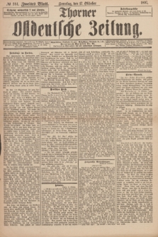 Thorner Ostdeutsche Zeitung. 1897, № 244 (17 Oktober) - Zweites Blatt