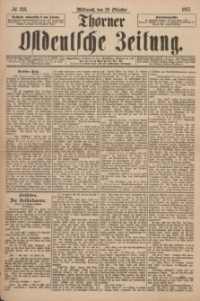 Thorner Ostdeutsche Zeitung. 1897, № 246 (20 Oktober)