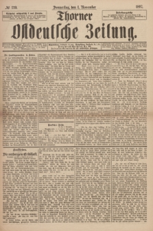 Thorner Ostdeutsche Zeitung. 1897, № 259 (4 November) + dod.