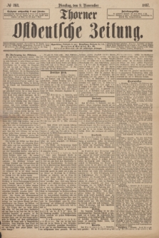 Thorner Ostdeutsche Zeitung. 1897, № 263 (9 November) + dod.