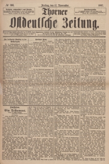 Thorner Ostdeutsche Zeitung. 1897, № 266 (12 November) + dod.