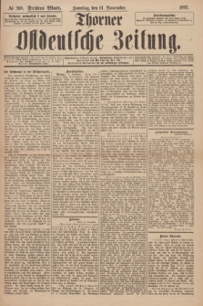 Thorner Ostdeutsche Zeitung. 1897, № 268 (14 November) - Drittes Blatt