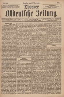 Thorner Ostdeutsche Zeitung. 1897, № 269 (16 November) + dod.
