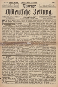 Thorner Ostdeutsche Zeitung. 1897, № 270 (17 November) - Erstes Blatt