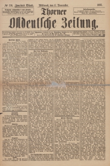 Thorner Ostdeutsche Zeitung. 1897, № 270 (17 November) - Zweites Blatt