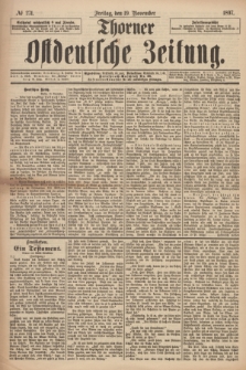 Thorner Ostdeutsche Zeitung. 1897, № 271 (19 November)