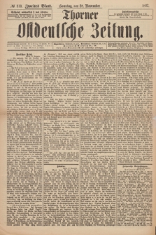 Thorner Ostdeutsche Zeitung. 1897, № 279 (28 November) - Zweites Blatt