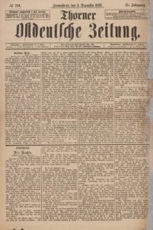 Thorner Ostdeutsche Zeitung. Jg. 25, № 284 (4 Dezember 1897)