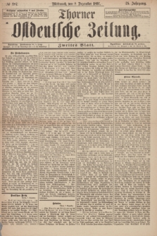 Thorner Ostdeutsche Zeitung. Jg. 25, № 287 (8 Dezember 1897) - Zweites Blatt + wkładka