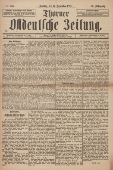 Thorner Ostdeutsche Zeitung. Jg. 25, № 295 (17 December 1897) + dod. + wkładka