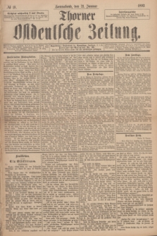 Thorner Ostdeutsche Zeitung. 1893, № 18 (21 Januar)