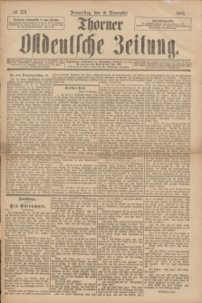 Thorner Ostdeutsche Zeitung. 1893, № 270 (16 November)