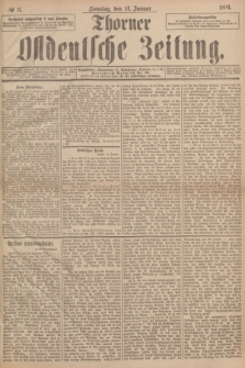 Thorner Ostdeutsche Zeitung. 1894, № 11 (14 Januar)