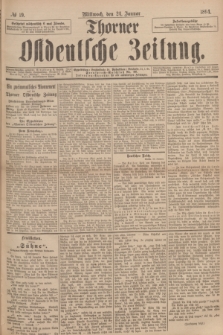 Thorner Ostdeutsche Zeitung. 1894, № 19 (24 Januar) + dod.