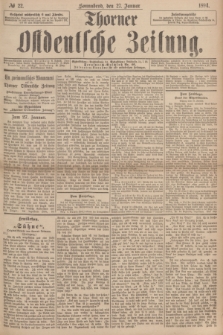 Thorner Ostdeutsche Zeitung. 1894, № 22 (27 Januar)