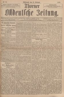 Thorner Ostdeutsche Zeitung. 1894, № 43 (21 Februar)