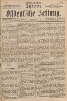 Thorner Ostdeutsche Zeitung. 1894, № 107 (10 Mai)