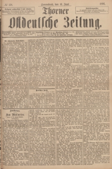 Thorner Ostdeutsche Zeitung. 1894, № 138 (16 Juni)